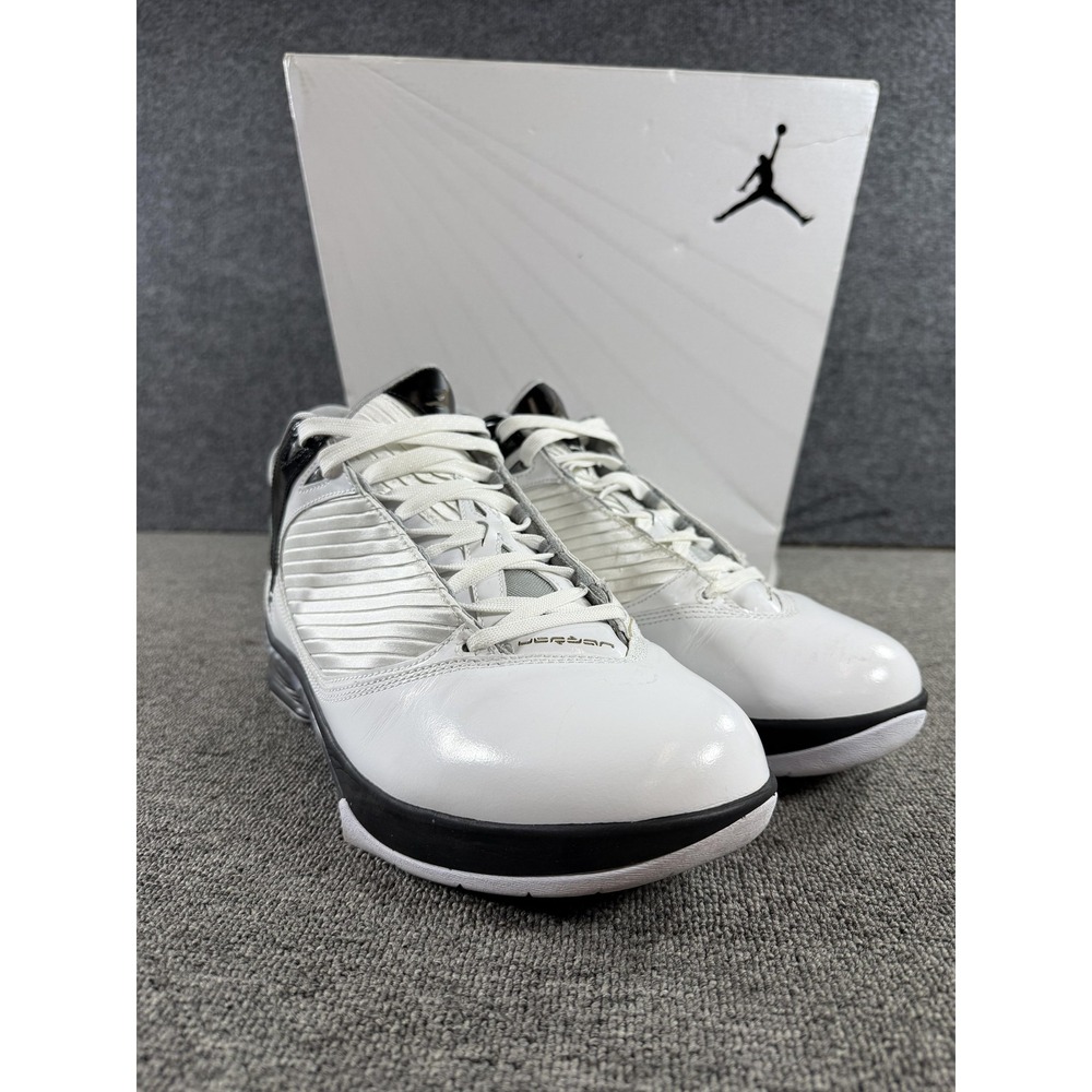 Jordan Air Jordan 2009 Shoes Mens 10.5 White Silver Black Sneakers 343084-161
